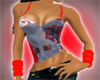 ~BB~Fun red skull corset