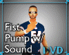 Fist pump action w sound