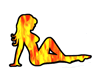 Flame Girl Right