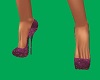 Grape Sequin Pump