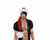 santa hat hair black2