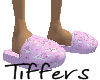 Pink Teddy Slippers
