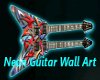 Neon Guitar Wall Art 3