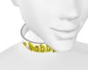 Gold/White Daddy Collar