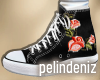 [P] Roses black sneakers