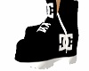 black/white Dc boots