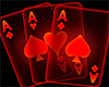 Ace Neon Card Red