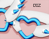 !!D Knee Spikes Blue