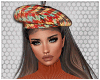 J+CiNNAMON PLAiD BERET