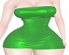 G Green Leather Dress