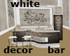 white decor bar