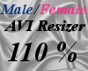 Male/Fem AVI Scaler 110%