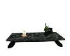 black marble table