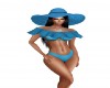 Floppy Beach Hat (blue