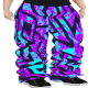 crazy blue purple pants