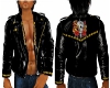 Biker Jacket Gold Trim
