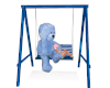 Ani. Blue T.Bear Swing