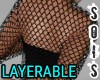 Distressed Fishnet Layer