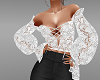 SR~Summer White Lace Top