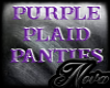 Purple Plaid Panties