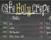 Cafe Holy Crepe Sign