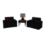 Black & Red Chair set
