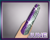 ^JW^ Purple Glitter Nail