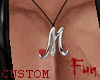 FUN M&heart necklace