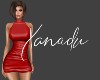 X Leather Dress Red Hot