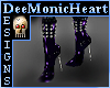 BOOT spiked Purple Silv