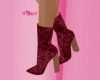Velvet Burgundy Boots♥
