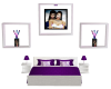 R&H Purple&White BedSet