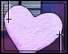   heart pillow / lilac
