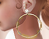 T- Earring gold