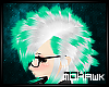 [MO] White Teal Mohawk