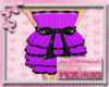 flat purple v2 pvc dress