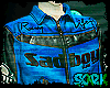 blue running jacket