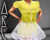 ARC Yellow Plaid Dress