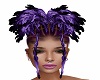 Locs in Bun Purple