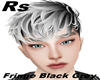 *R's> Fringe Black Grey