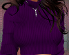 Purple Crop Sweater