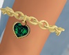 Heart Bracelet Green