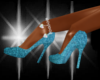 T!Liteblue glitter heels