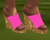 Wedges: Pink Cotton