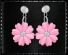 Pink Daisy Earrings