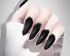 ! Black nails . short