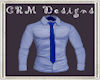 (CRM) Blue Shirt w/Tie