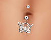 K silver belly piercing