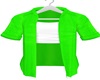 |L| Open Shirt Lime