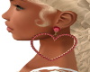 heart ruby earrings